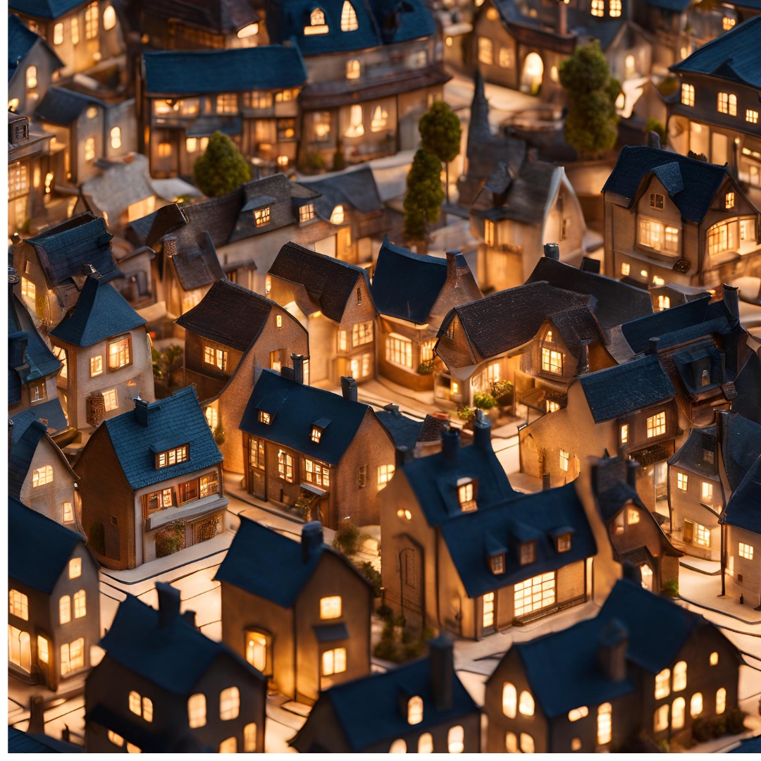 A Winter Wonderland in Miniature: Crafting Christmas House Models